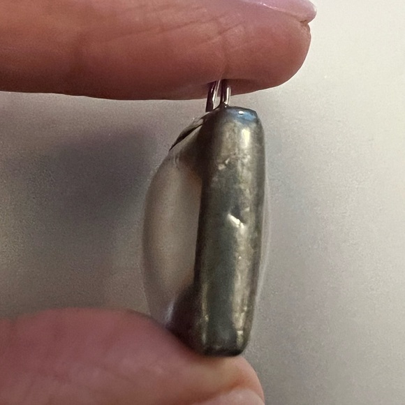 Notebook Initial square glass bubble pendant - Picture 3 of 8